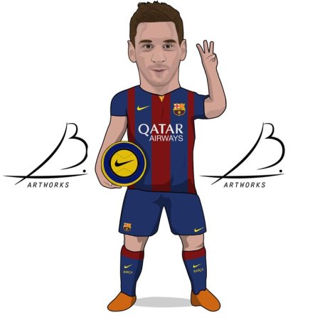 Лионель Месси мультяшный