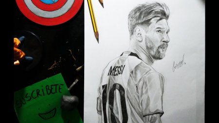Месси рисунок 2018