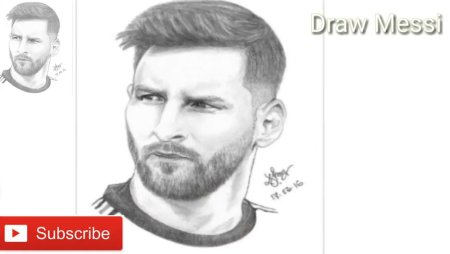 Пума Месси рисунок карандашом