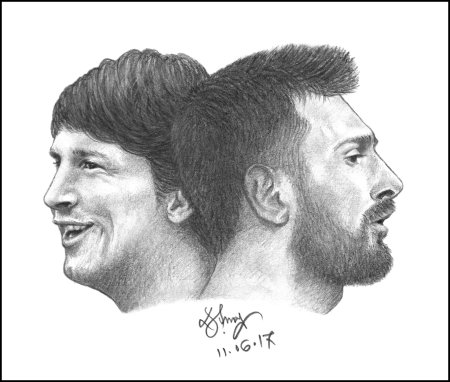 Мультяшные футболисты Месси