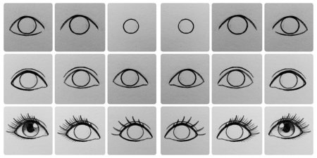 Глаза для рисования человека