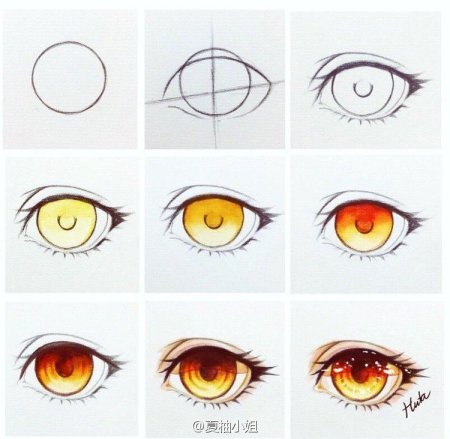 Аниме глаза референс