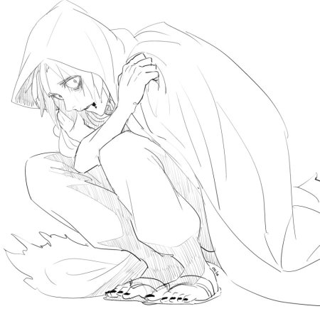 Токийский гуль раскраска Такизава