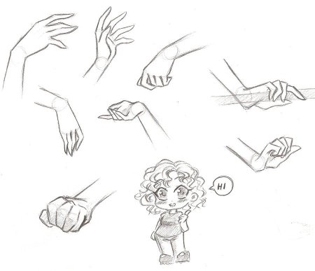 Рисовка рук