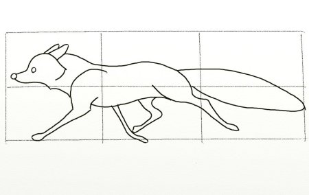 Схема рисования лисы для дошкольников