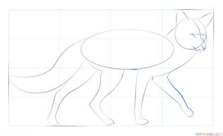Лиса урок рисования