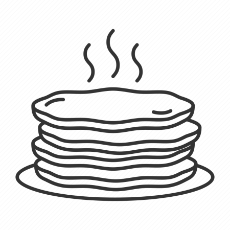 Блины рисунок карандашом