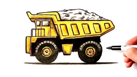 Ehedov Elnur срисовывать БЕЛАЗ