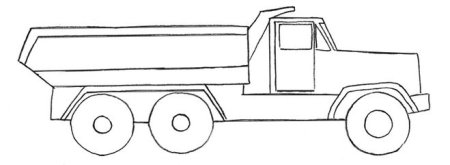 Рисование КАМАЗА для детей