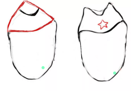 Пилотка рисунок