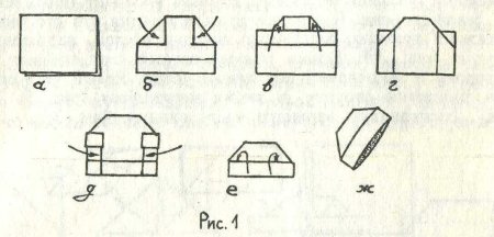 Пилотка оригами из бумаги для детей схема