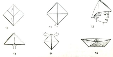 Головной убор из оригами