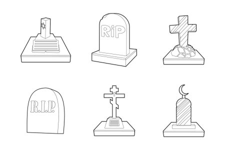 Могилы легкие рисунки