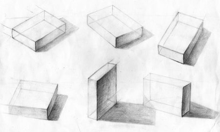 Спичечные коробки рисунок перспектива