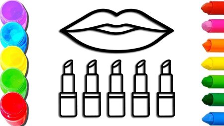 Помада эскиз карандаш