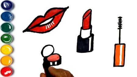 Рисунки помады легкие