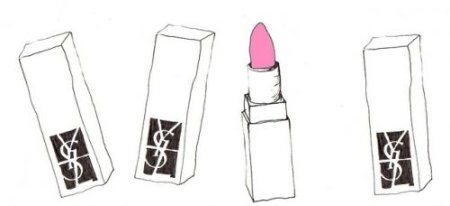Тату помада эскиз