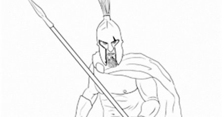 Раскраска 300 спартанцев