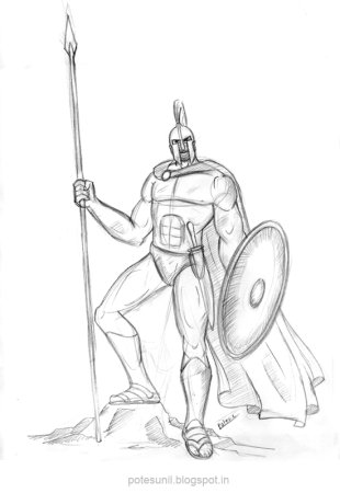 Спартанец рисунок