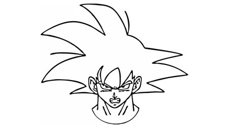 Гоку лёгкий рисунок для начинающих