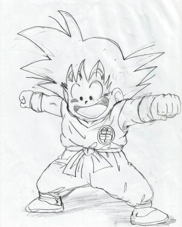 Dragon Ball Goku body Max draw