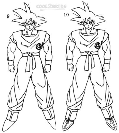 How to draw Goku