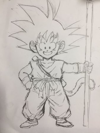 Сон Гоку эскиз