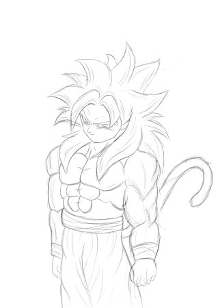 How to draw son Goku Step by Step