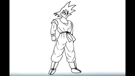 Нарисовать аниме персонажа Гоку