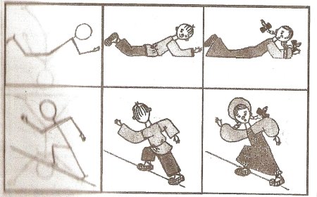 Схема рисования человека в движении в подготовительной группе