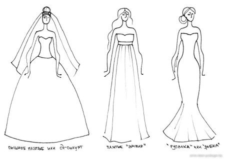 Платье рисунок легкий