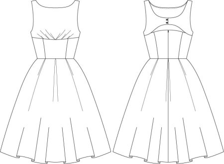 Платья для срисовки