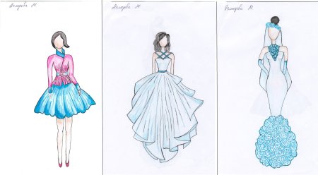 Платье рисунок