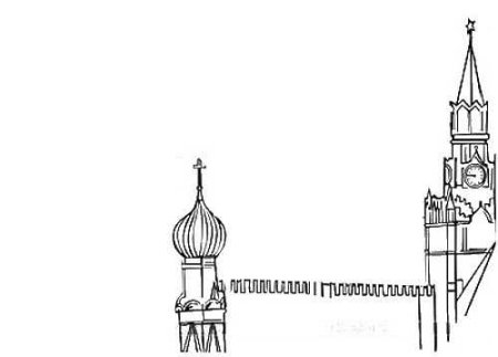 Стены Кремля раскраска