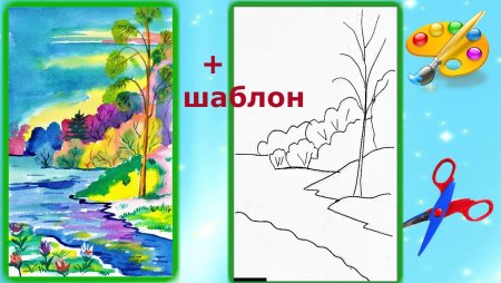 Поэтапный рисунок подснежника