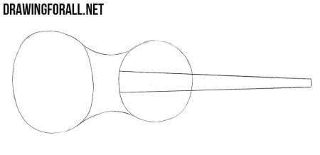Нарисовать скрипку поэтапно для детей самолет