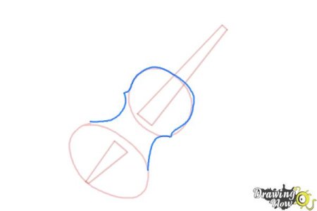 Нарисовать скрипку с указанием частей