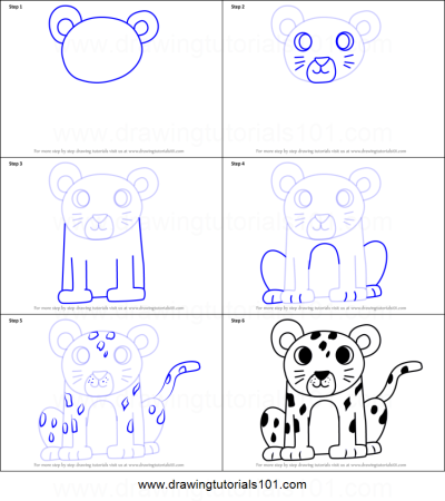 Как нарисовать снежного Барса поэтапно