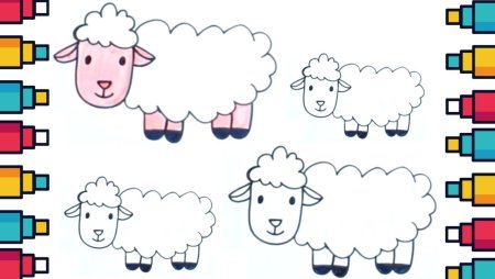 Какой цвет красить овечку в рисунке