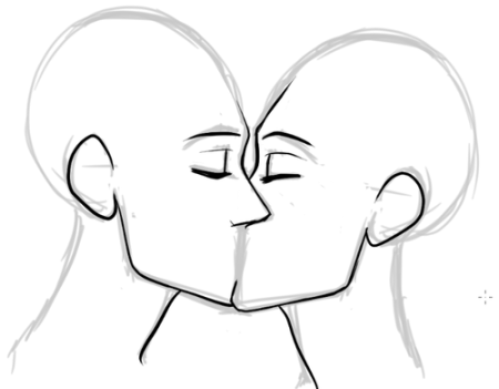 Рисовать целующихся людей