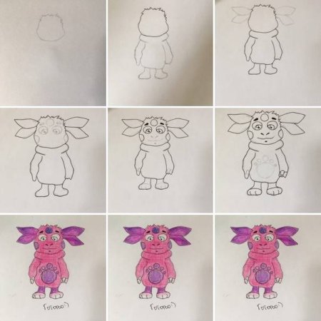 Лунтик для рисования