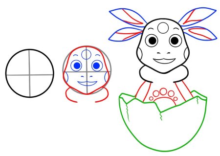 Лунтик для рисования