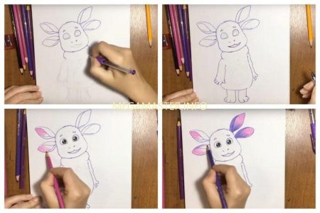 Как рисуется Лунтик очень очень просто