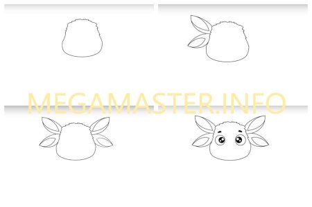 Поэтапное движение Лунтика