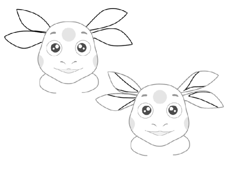 Лунтик рисунок карандашом