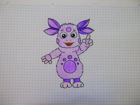 Лунтик по клеточкам