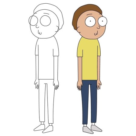 Нарисовать Морти