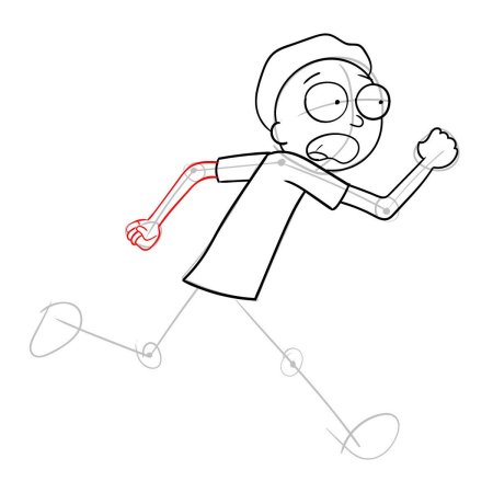 Морти рисунок легкий