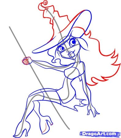 Рисунок к сказке маленькая баба Яга