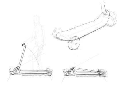 Эскизный дизайн проект самоката